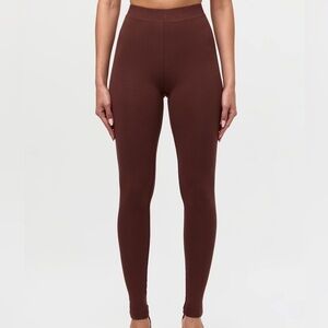 NAKED WARDROBE Chocolate Brown Leggings